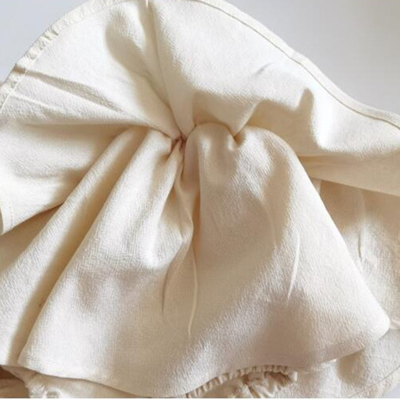 Double Layers Tutu Skirt for Girls Clothes Summer Vintage Linen Cotton Kids Pettiskirt for Toddler Girls Clothing Cake Skirt